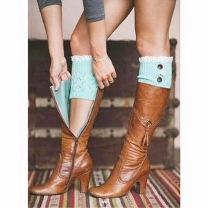 Boho Crochet Lacey Boot Cuffs